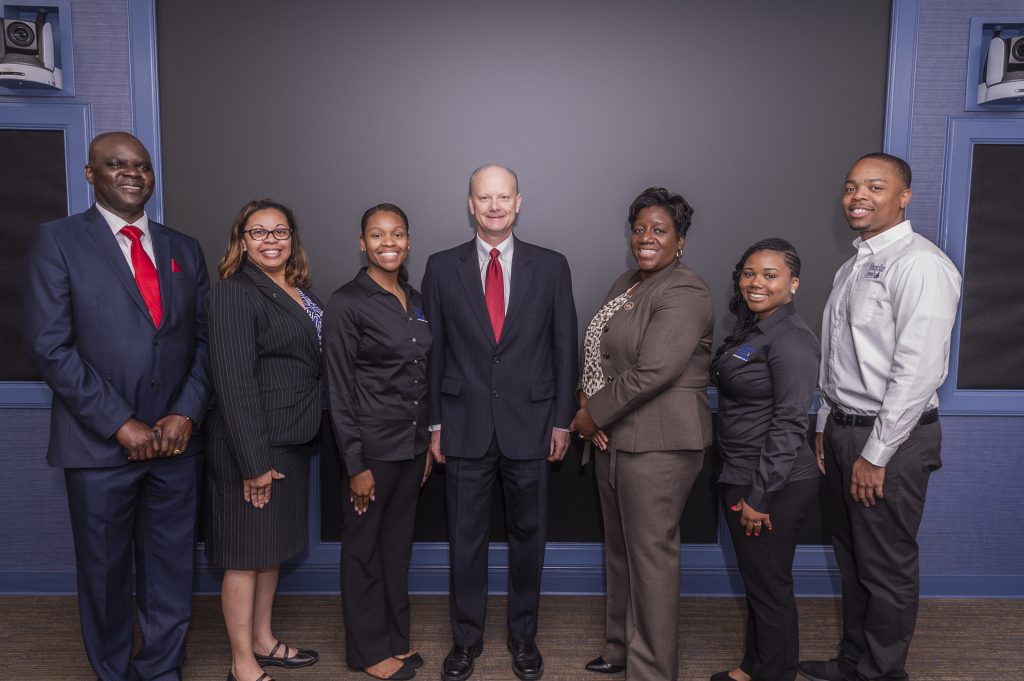 Albany State University computer science students were invited to showcase their work in blockchain technology at the May University System of Georgia Board of Regents meeting. Each student has secured a job or internship with IBM this summer.